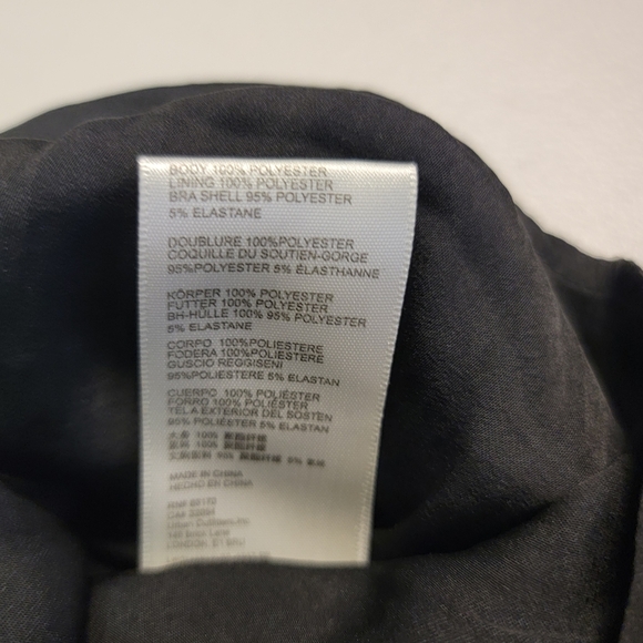 Free People Women Skylie Saylor Romper Black Mini Dressy Short Sleeveles Size 12 - Picture 7 of 7